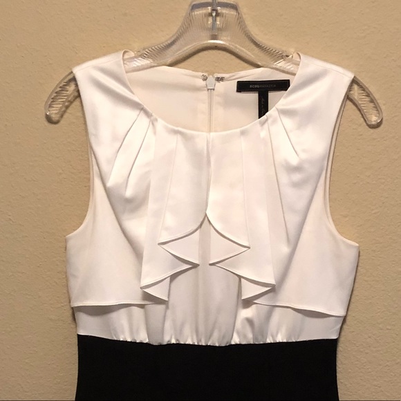 BCBG Maxazria Black & White Midi Dress - Picture 2 of 4